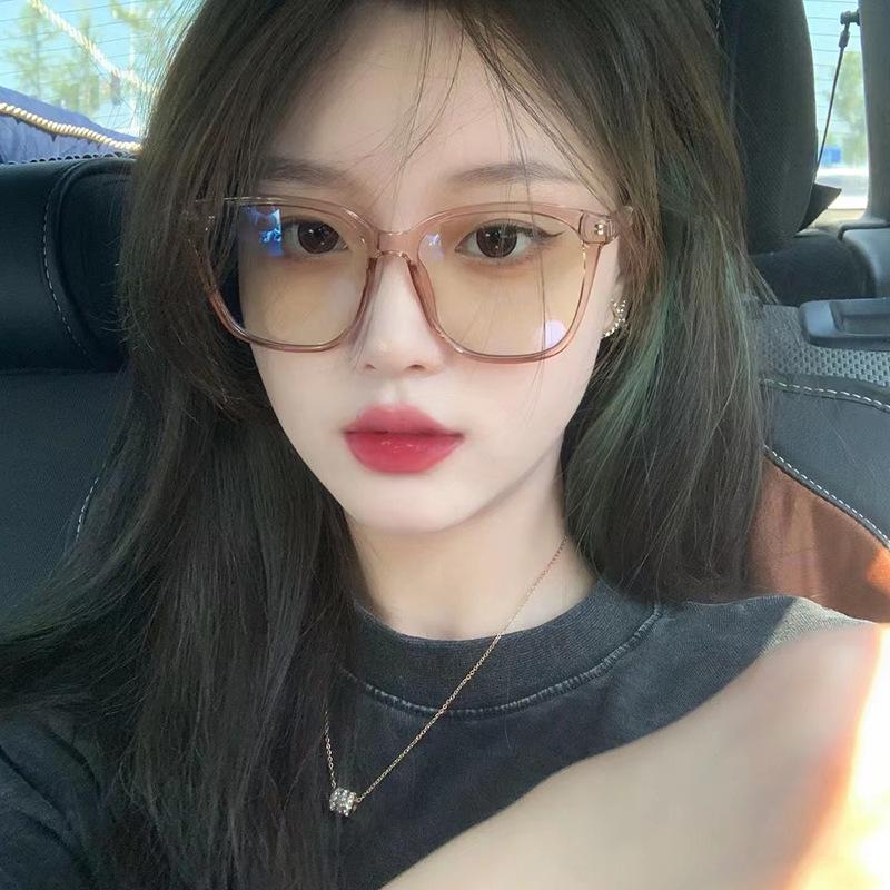 Черная оправа простые анти-синие очки мужские и женские оправы очки совместимость с близорукостью