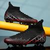 Men Football Boots Long Spikes High Ankle Soccer Shoes AG/TF Kids Outdoor Grass Cleats Soccer Boots Training Sport Football Shoes