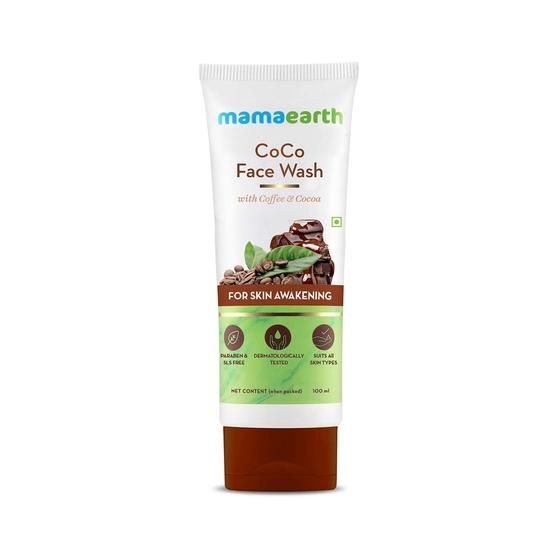 Mamaearth CoCo Гель для умывания для женщин с кофе и какао для пробуждения кожи 100 мл
