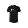 Alphabet Logo Print Vintage American Sports Casual Round Neck Short Sleeve T-Shirt Men Tops Black FB7366-010