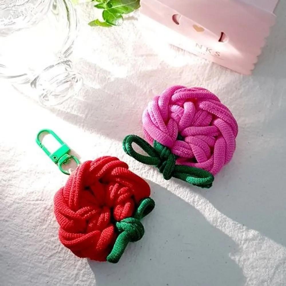 Смешанные материалы для DIY для изготовления 6 брошей-гвоздик из пряжи для носков, брелоков, корсажей. Подарок на День Матери, День Учителя