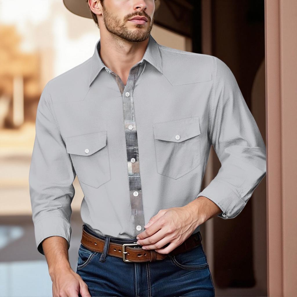 Мужской модный топ кэжуал с короткими рукавами, лацканами и длиной до плеч