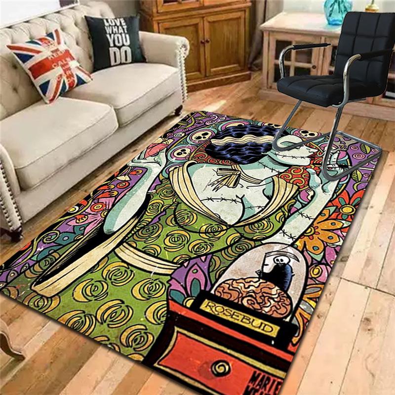 Charming Frankenstein Rug Floor Mat for Living Room or Bedroom Soft and Comfortable Carpet a Gift for Birthday and Holiday.SFF0917426
