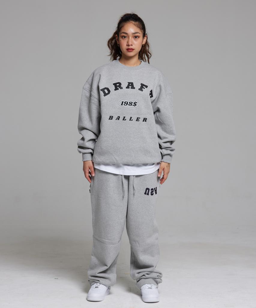 CREAM SODA LAB $198 Худи оверсайз с принтом Arc Baller Серый