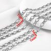 1 метр Золотая звеньевая цепь из нержавеющей стали для рукоделия, DIY, мужских ожерелий, браслетов, изготовления ювелирных изделий, материалов, принадлежностей, не выцветающая