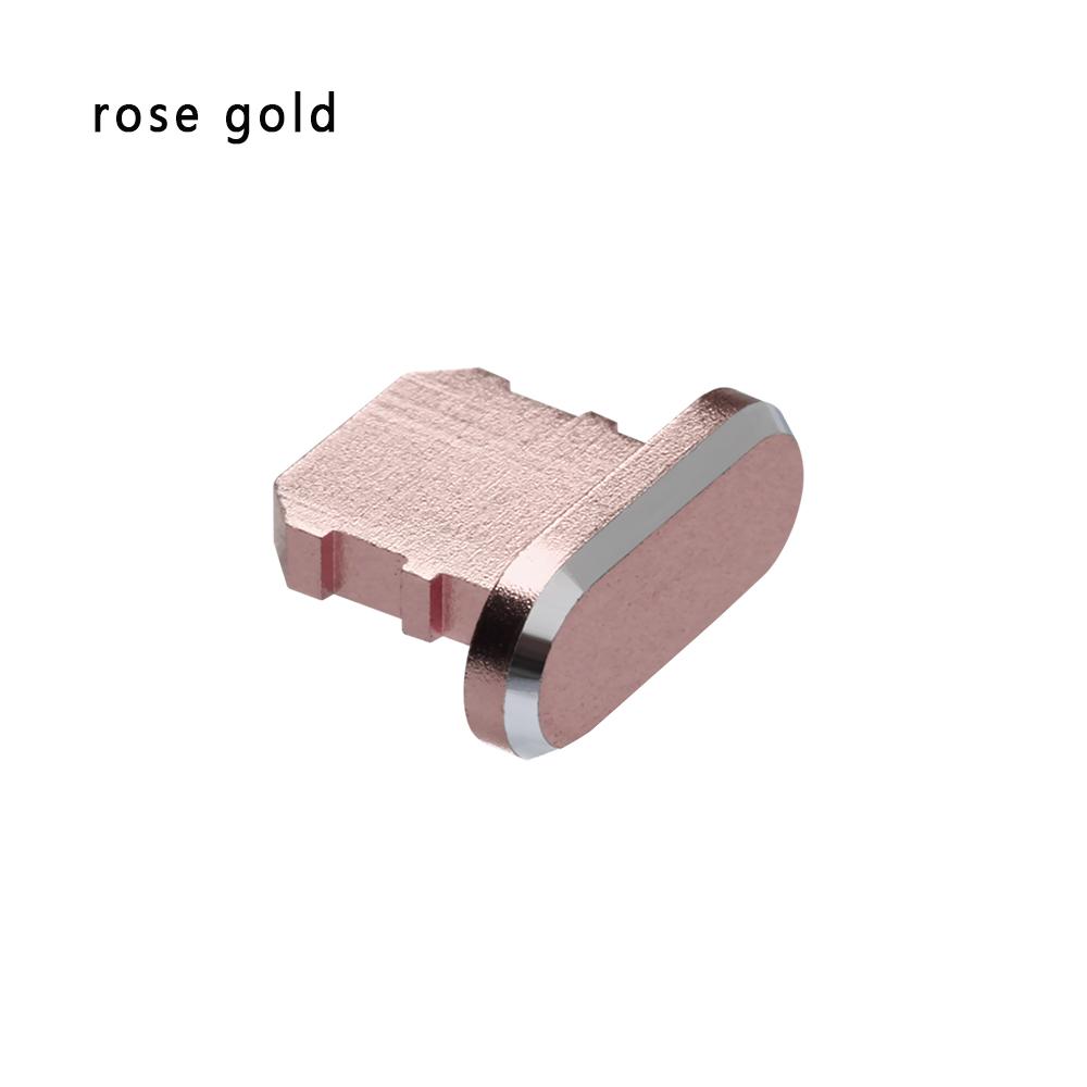Phone Accessories Dustproof Cover Metal Stopper Charging Port Cap Charger Dock Anti Dust Plug