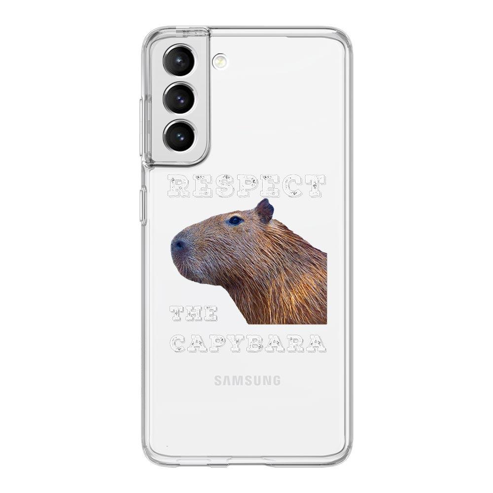 Cute Cartoon Capybara Phone Case For Samsung Galaxy S23 S22 S20 Ultra S21 FE 5G S10 S9 Plus S10E S8 Note 20 Silicone Clear Cover