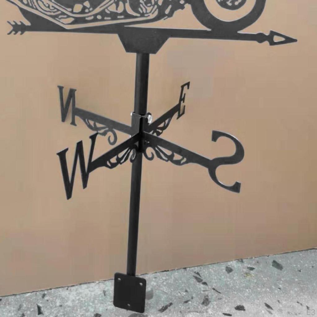 Черный флюгер, фигурка животного, практичный индикатор направления ветра, фермерская сцена для дома и сада