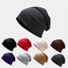 Youth Fashion Thin Double Layer Solid Color Pile Hat Couple Personality Pullover Hat
