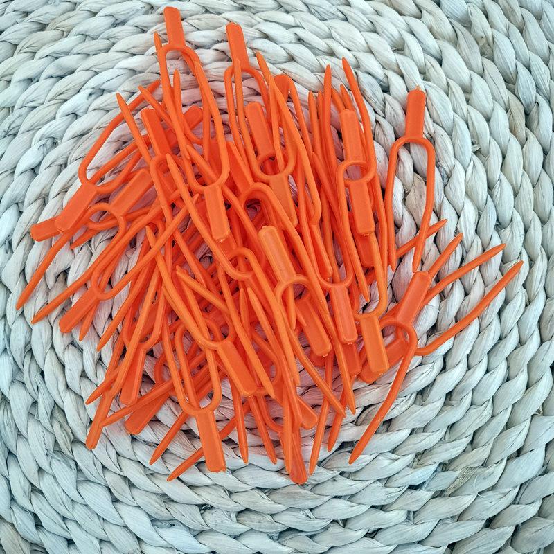 50pcs Plastic Plant Clips Fixing Fastening Fixture Clamp Strawberry Fork Farming Clip Plant Support