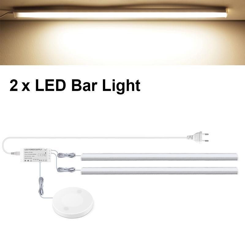 Светодиодная трубчатая лампа с блоком питания 220 В на 12 В, проникающий сенсорный выключатель, датчик взмаха рукой, комнатное освещение для дома, спальни, кухни