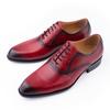 Fashion Wedding Party Shoes For Men Retro Elegant Printing Social Business Footwear Red Black Classic Office Dress Adult Shoe New Arriva
