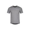 Striped Logo Print Quick-Dry Running Crew Neck T-Shirt Men Tops Gray 892814-036