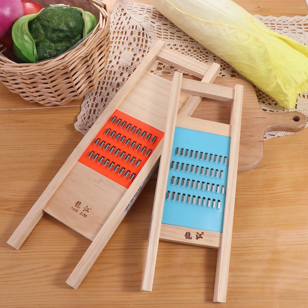 Wooden Hand-held Potato Gadgets Fruit Cucumber Peeler Cheese Slicer Vegetable Cutter Food Grater