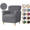 Waterproof Armchair Cover Stretch Detachable Sloping Arm Back Slipcover Soft Single Small Chair Seater Sofa Covers For Home Club