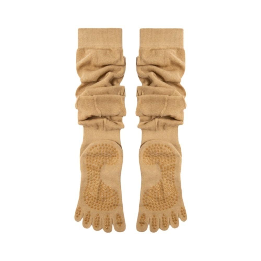 Split Toe Five Finger Yoga Socks Non-Slip Loose Socks Fashion Over Knee Socks Ladies