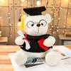 New Graduation Season Animal Plush Doll Wear Bachelor Coat Graduation Certificate Bear Capybara Plush Toy for Students Gift
