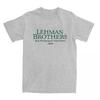T-Shirt Lehman Brothers Risk Management 2008 Financial Cotton T Shirts Bank Hippie Tee Shirt for Beach Casual Short Sleeve Tees
