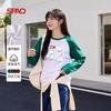 Хлопковая футболка SPAO с принтом щенка, с длинным рукавом
