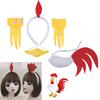 Chicken Animal Costume Easter Chick Headband Set, Accessories, Farm for Dress Up
