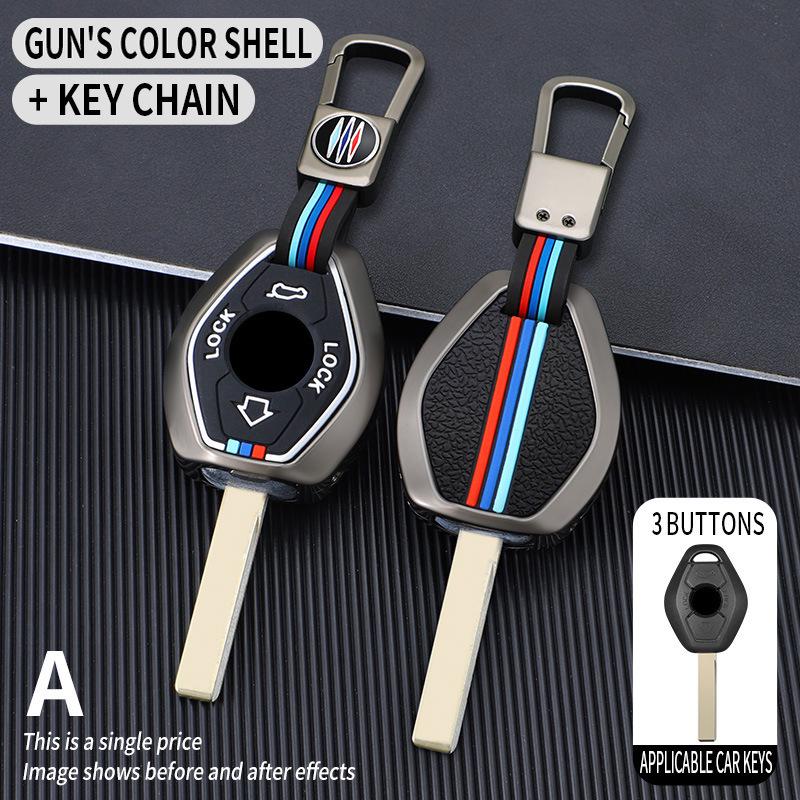 BMW Classic Straight Car Key Cover: Compatible with X35, Z34, 357 Series, E38, E39, E46, E83 Models.