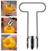 2Pcs Red Bell Pepper Corer Stainless Steel Fruit Vegetable Corer & Pitter Remover Pepper Cutter Deseeder Kitchen Utensils
