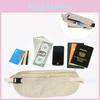 Hidden Money Security Passport Card Ticket Waist Belt Bag Pocket Travel Wallet