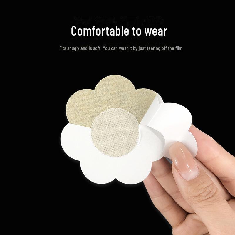 Ultra-Thin, Breathable Non-Woven Nipple Covers - Invisible, Anti-Bump, Anti-Exposure Breast Stickers