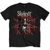Tee Shack Мужская футболка Slipknot Серая Глава Хэви-метал Рок Официально лицензированная футболка