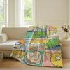 Cartoon cute R-Rugrats Blanket For Sofa Office Bed Plane Travel Sleep Read Relax Camping Soft And Warm