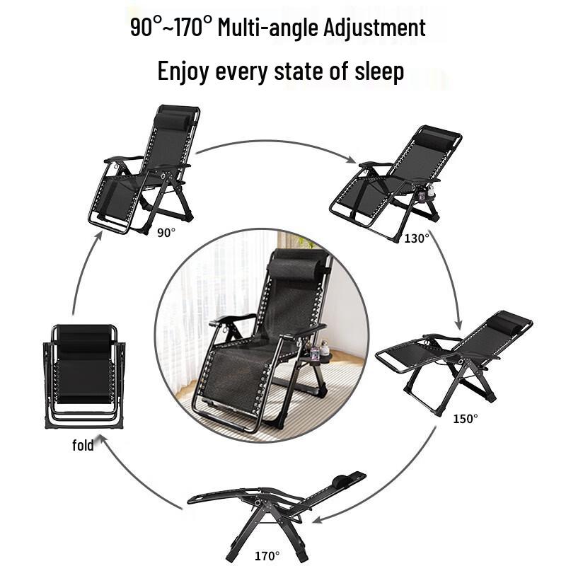 ZISIZ Folding Recliner Lounge Chair