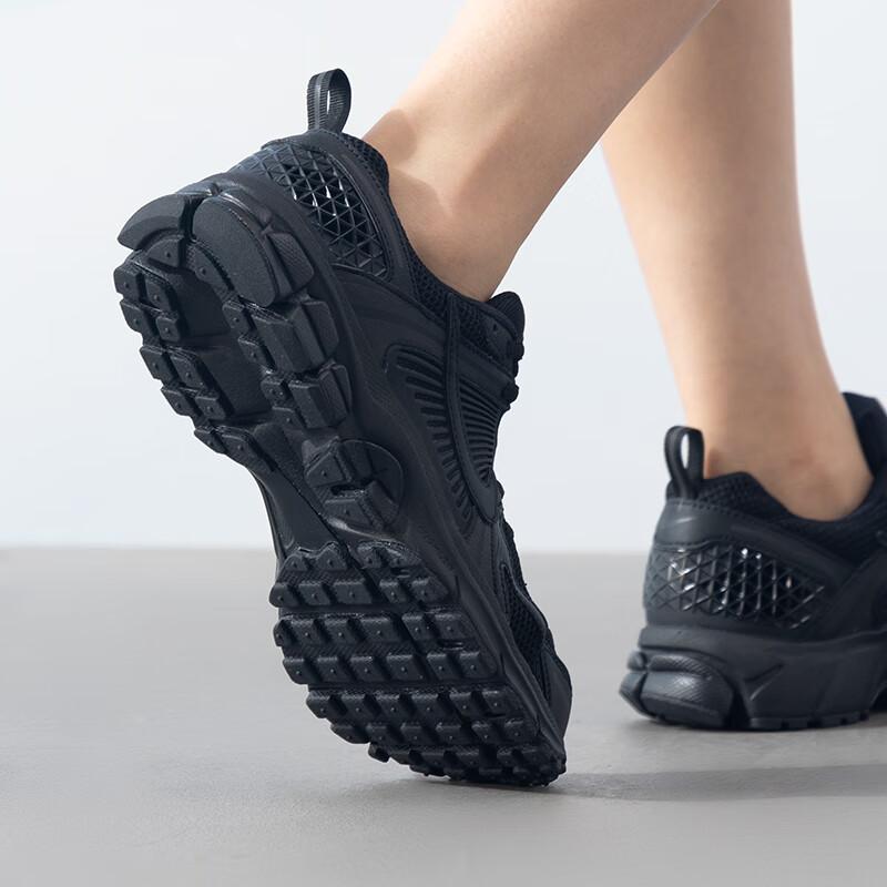 Nike Zoom Vomero 5 Нескользящие Износостойкие Низкие Детские Кроссовки для Бега Черные Унисекс Кроссовки HF6998-001