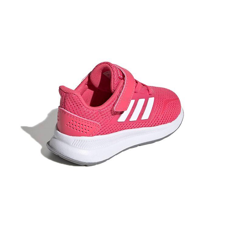Adidas Neo Runfalcon 1.0 Round Toe Breathable Non-Slip Low-Top Walking Shoes Baby Shoes Pink White EG2227