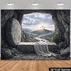 1pc, 2D flat, Christian empty tomb backdrop, polyester material, suitable for indoor use, wsj