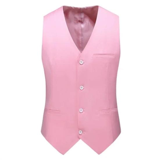 Luxury Men Wedding Suit Vests New Fashion Male Slim Solid Color Business Office Large Size Formal Suit Vest Men Gentleman