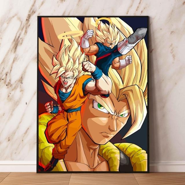 Dragon Ball Carot Art Мультипликационный персонаж Изображение на холсте Друг