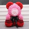 25 см Роза Медведь Сердце Искусственный Цветок Роза Мишка Подарок На День Рождения Для Свадьбы