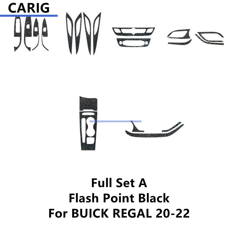 For BUICK REGAL 17-22 Interior Carbon Fiber Pattern Sticker Protective Film Modification Accessories