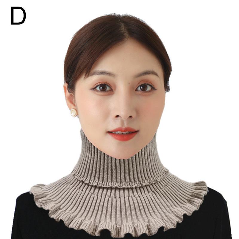 1 шт., осенне-зимние женские вязаные накладные чехлы на шею, съемный воротник, аксессуары