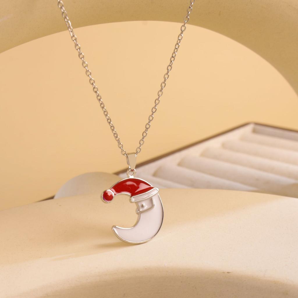 Necklace Female European and American Christmas Versatile Atmosphere Necklace Niche Design High-end Titanium Steel Accessories