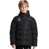 Kelme Winter Training Short Cold and Outdoor Coat Boys' Jacket, Weather, Soccer, (Black, 150cm)