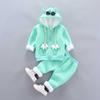 2021 Winter Baby Kids Clothing Sets Cartoon Toddler Boys Girls Warm Hooded Coats Pants Suit Kids Thick Tracksuit Clothes Set