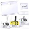 10Pcs Reusable Plastic Wire Shelf Label Holder, for Pantry Retail Merchandise Shopping Mall Store Shop Supermarket Price Card Sign