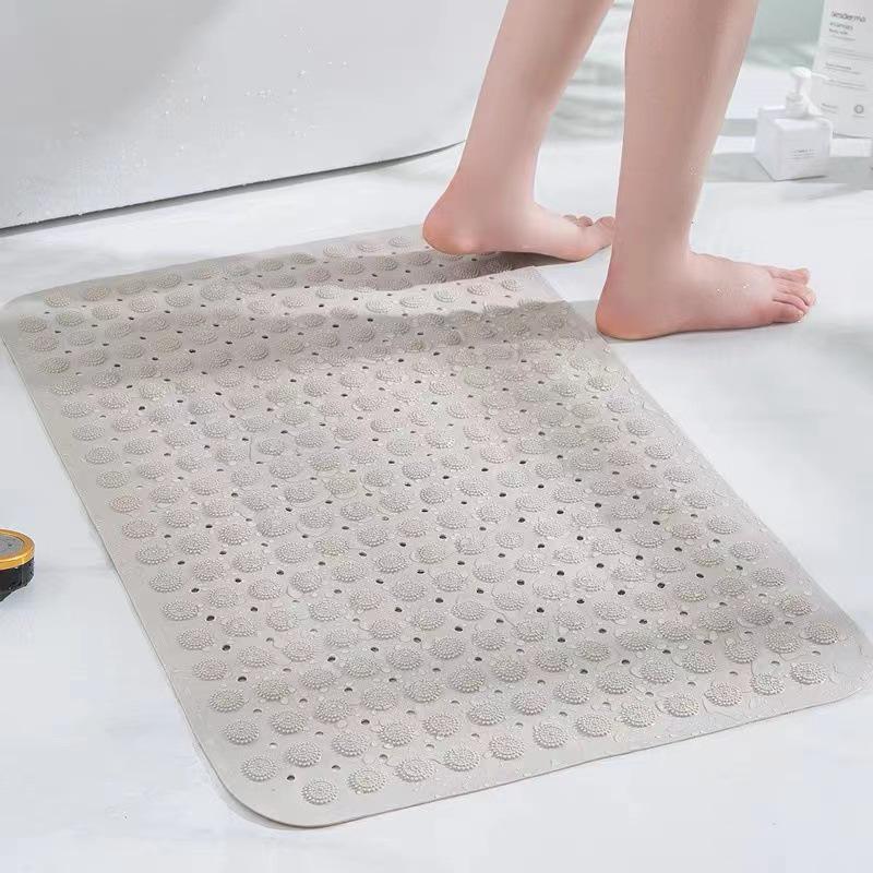 Anti-Slip Bathroom Shower Mat with Suction Cups & Massage Foot Design for Home & Hotel Use