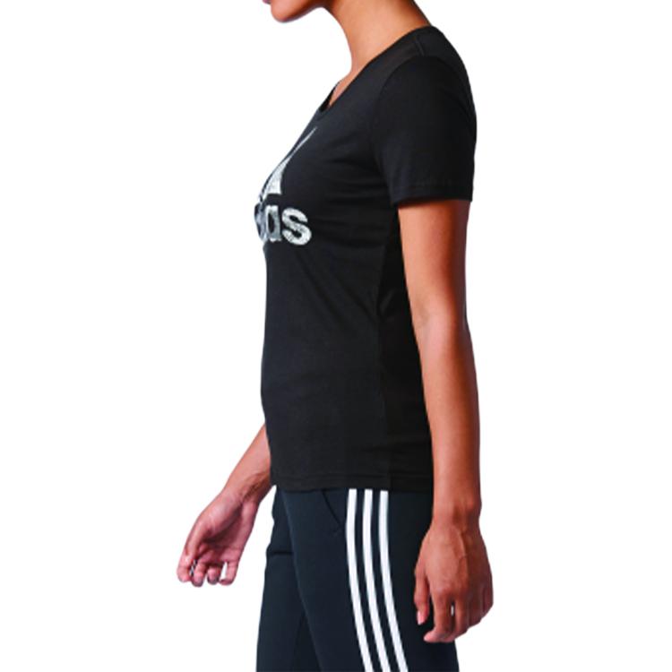 adidas Женская черная футболка с втачным рукавом CD1952