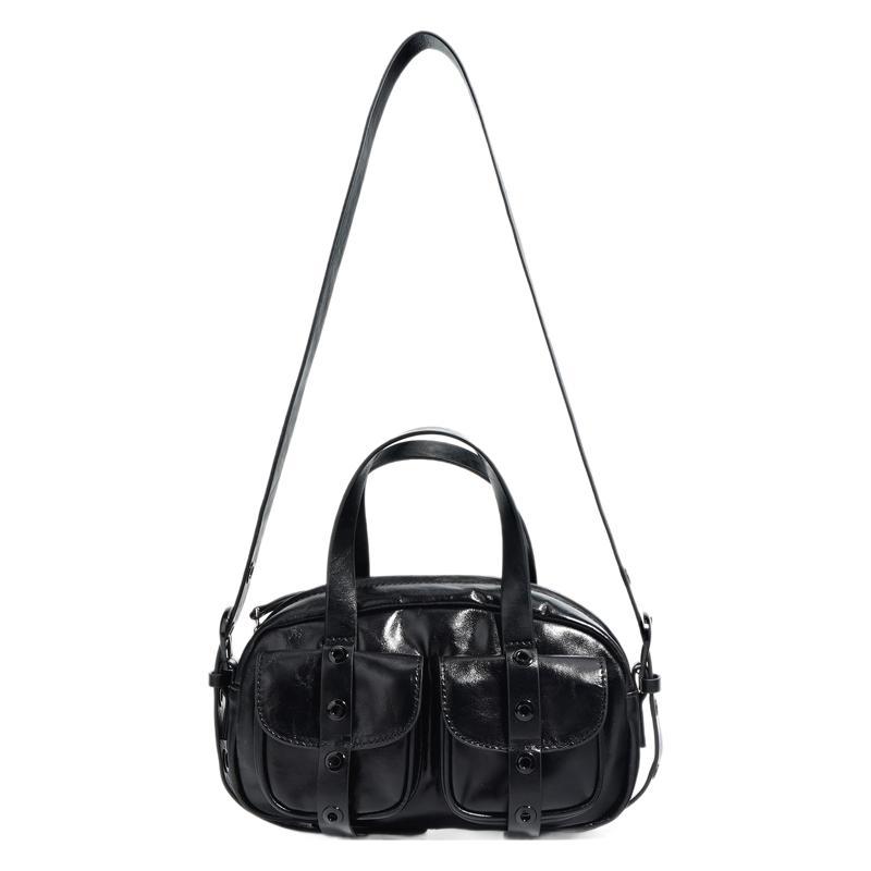 New design tote motorcycle bag, large-capacity fashionable handbag, underarm crossbody bag, exquisite and versatile women's bag