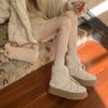 Виноградная студия motherlee дизайн ремешка теплые северо-восточные хлопковые туфли волосатые толстоподошвенные зимние сапоги женские осень и зима