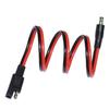 PVC 14AWG Motorcycle Solar Panel Charger Extension Cable with 5.5mmx2.1mm Male To SAE 2Pin Connectors