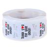 500Pcs Round Thank You For Your Order Sticker Heart Thanks For Shopping