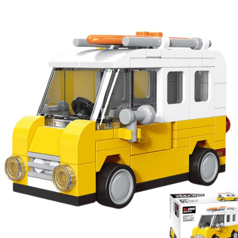 DIY гоночный автомобиль автобус инженерная машина скорая помощь отступить модель строительные блоки кирпичные игрушки для детей мальчики совместимы с